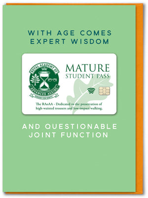 MATURE STUDENT PASS CARD