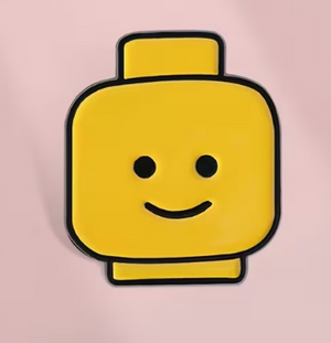 LEGO MAN FACE BADGE