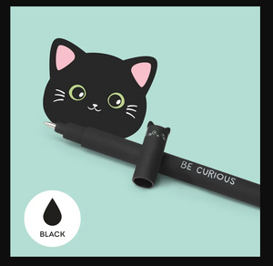 ERASABLE PEN BLACK CAT BE CURIOUS