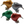 KIWI BIRD ORNAMENTS METAL SMALL
