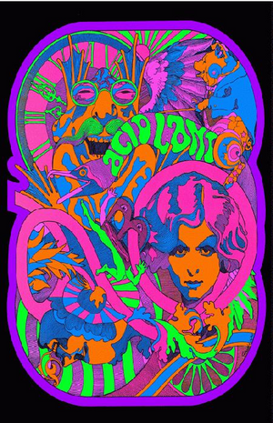 ACID LAND REPRINT 27 X 43CM PRINT POSTER