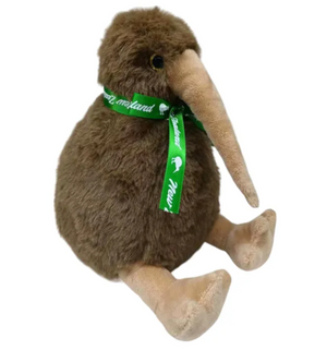 KIWI BIRD PLUSHIE TOY 17CM WITH RIBBON