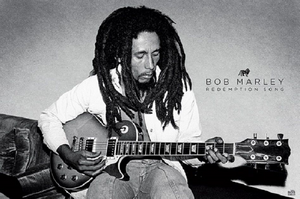 BOB MARLEY REDEMTION SONG BLACK AND WHITE POSTER 79