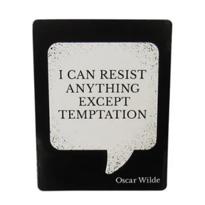 I CAN RESIST ANYTHING EXCEPT TEMPTATION OSCAR WILDE MAGNET