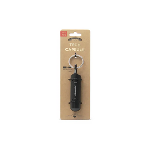 TECH CAPSULE FLASHLIGHT + ADAPTERS TYPE C + KEYRING EMERGENCY STASH CAPSULE