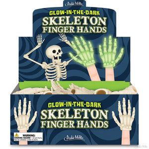 FINGER SKELETONS GLOW IN DARK SINGLES 3.50 ea OR 5 for $15