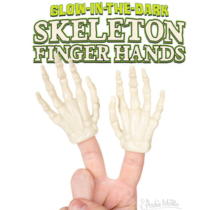 FINGER SKELETONS GLOW IN DARK SINGLES 3.50 ea OR 5 for $15