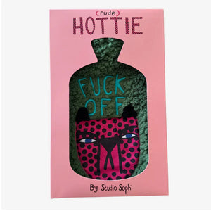 FUCK OFF HOT WATER BOTTLE - NZ ARTIST SOPHIE HOLT