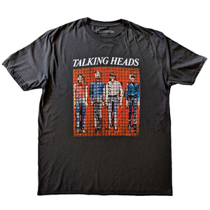 TALKING HEADS PIXEL PORTRAIT CHARCOAL TEE
