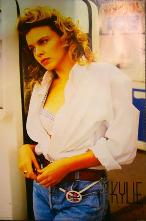 KYLIE MINOGUE RARE VINTAGE POSTER (SOME WEAR PRINTED 1990) OVERSIZE 65*95CM 174