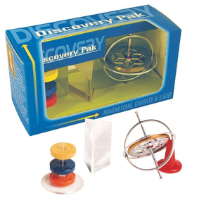 DISCOVERY GIFT PACK TEDCO GYROSCOPE, LIGHT CRYSTAL PRISM AND MAGNA-TRIX