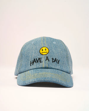 HAVE A DAY DENIM DAD CAP EMBROIDERED