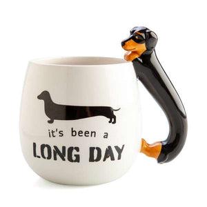 DACHSHUND 3D HANDLE MUG ITS BEEN A LONG DAY