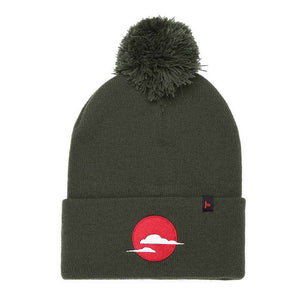 TOKYO TIME BOBBLE BEANIE HAT: JAPAN (GREEN)