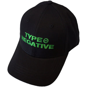 TYPE O NEGATIVE BASEBALL CAP: TEXT LOGO