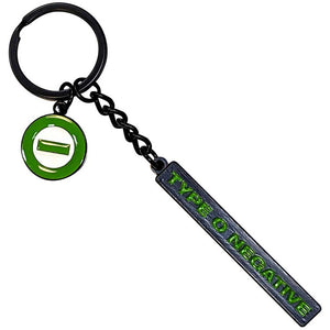 TYPE O NEGATIVE TEXT KEYRING METAL