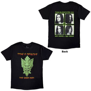 TYPE O NEGATIVE GREEN MAN TEE