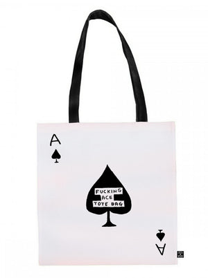 FUCKING ACE TOTE BAG BY DAVID SHRIGLEY