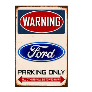 FORD PARKING ONLY RETRO TIN SIGN