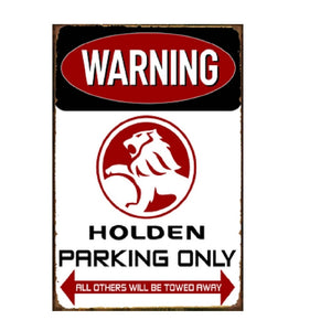 HOLDEN PARKING ONLY RETRO TIN SIGN