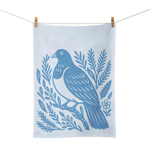 WOODCUT KERERU TEA TOWEL