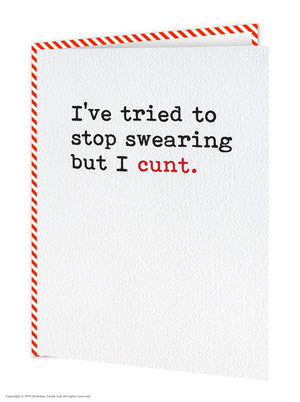 STOP SWEARING BUT I CUNT CARD