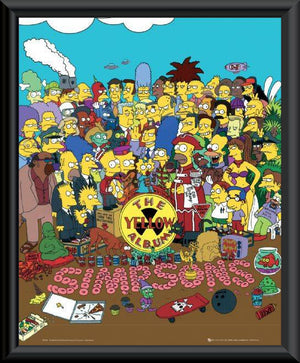 SIMPSONS BEATLES RETRO MINI POSTER 40X50CM  (SOME WEAR 2004) 79