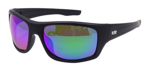 TRADIES SUNNIES WRAP AROUND SUNGLASSES REFLECTIVE LENS