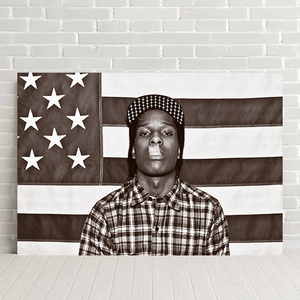 ASAP ROCKY POSTER BLACK AND WHITE 406