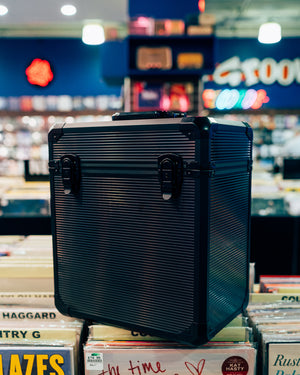 RECORD CARRY CASE ALUMINUM VINYL 12 INCH FLIGHT CASE