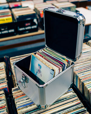 7 INCH FLIGHT CASE RECORD CARRY CASE ALUMINUM VINYL GK-R52