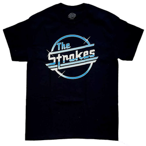 STROKES CHROME LOGO BLACK TEE