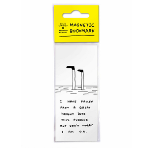 BOOKMARK | I FELL INTO PUDDING DAVID SHRIGLEY MAGNETIC BOOKMARK