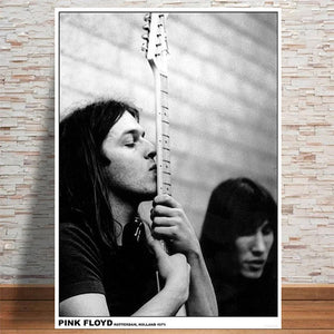 PINK FLOYD GILMORE BACKSTAGE ROTTERDAM HOLLAND 1971 POSTER 339