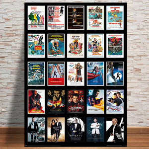 JAMES BOND 25 FILMS POSTER 473