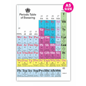 PERIODIC TABLE OF SWEARING A5 NOTEBOOK | NOTEBOOK