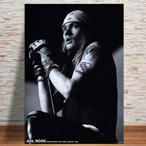 GUNS N ROSES AXL ROSE NYC 1988 POSTER B&W 416