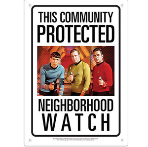 STAR TREK COMMUNITY TIN SIGN