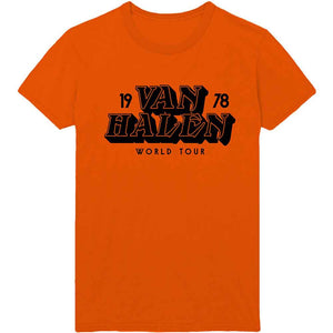 VAN HALEN ORANGE 78 TOUR TEE