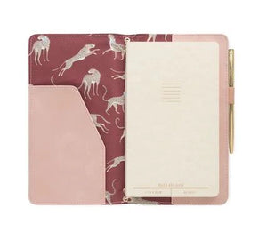 JOURNAL | BLUSH PINK FOLIO AND PEN VEGAN LEATHER SUEDE