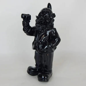 VOODOO POP GNOME WITH GUN BLACK