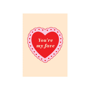 YOURE MY FAVE CARD VALENTINES
