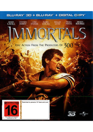 MOVIE BLUACT | IMMORTALS (2011) (2BLU-RAY/DVD)