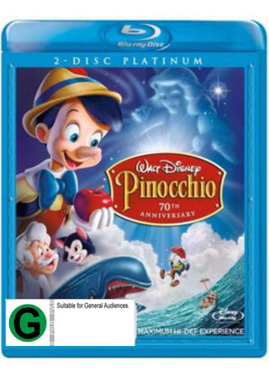 MOVIE BLUFAM | PINOCCHIO - PLATINUM 70TH ANNIVERSARY EDITION (2BLU - RAY/DVD)