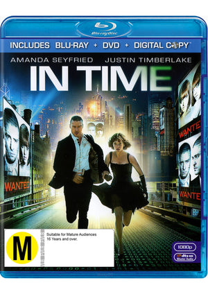 MOVIE BLUAC | IN TIME (BLU - RAY / DVD / DIGITAL COPY)