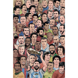 SOCCER LEGENDS FOOTBALLS GREATEST POSTER MAXI 443