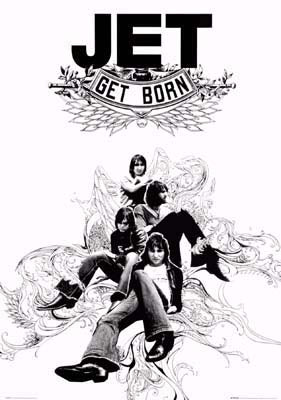 JET GET BORN RETRO POSTER (PUBLISHED 2004, SOME WEAR) 388  RARE