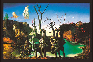 SALVADOR DALI SWANS REFLECTING ELEPHANTS MAXI POSTER 82