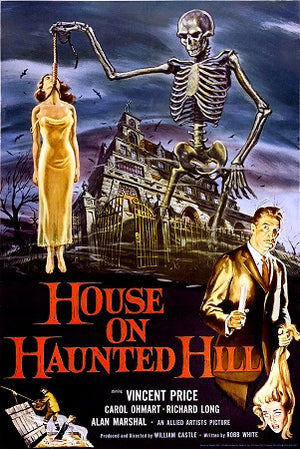 HOUSE ON HAUNTED HILL VINTAGE POSTER MAXI 123