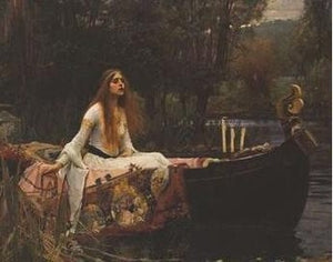 JOHN WILLIAM WATERHOUSE LADY OF SHALLOT MINI POSTER 40*50CM 581